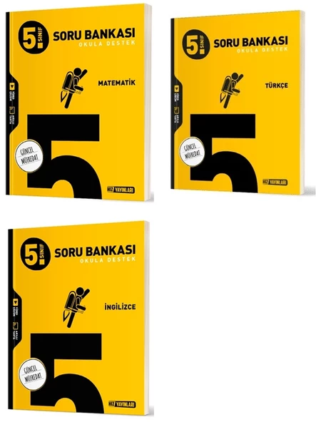 Hız 2025 5. Sınıf Matematik + Türkçe + İngilizce Soru Seti 3 Kitap Güncel Müfredat ürün görseli