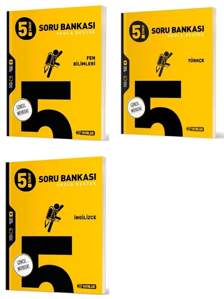 Hız 2025 5. Sınıf Fen Bilimleri + Türkçe + İngilizce Soru Seti 3 Kitap Güncel Müfredat