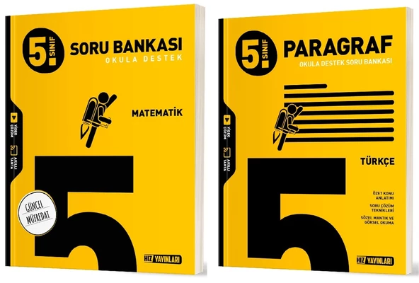 Hız 2025 5. Sınıf Matematik + Paragraf Soru Seti 2 Kitap Güncel Müfredat ürün görseli 1