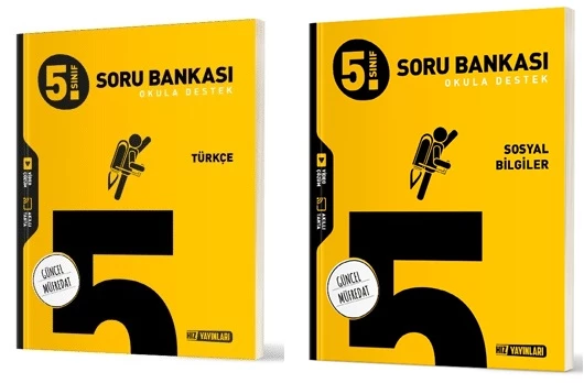 Hız 2025 5. Sınıf Türkçe + Sosyal Bilgiler Soru Seti 2 Kitap Güncel Müfredat