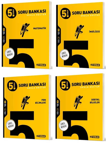 Hız 2025 5. Sınıf Matematik İngilizce Fen Sosyal Soru Seti 4 Kitap Güncel Müfredat ürün görseli