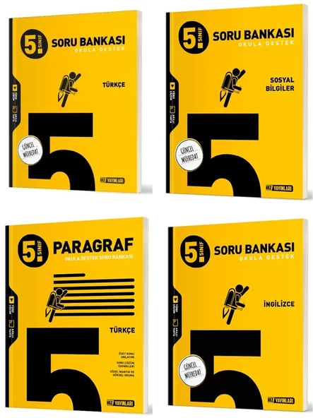 Hız 2025 5. Sınıf Türkçe Sosyal Paragraf İngilizce Soru Seti 4 Kitap Güncel Müfredat
