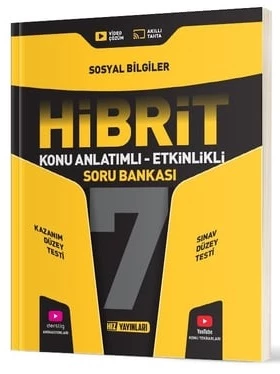 Hız Yayınları 2025 7. Sınıf Sosyal Bilgiler Hibrit - Konu Anlatımlı Soru Bankası