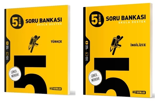 Hız 2025 5. Sınıf Türkçe + İngilizce Soru Seti 2 Kitap Güncel Müfredat