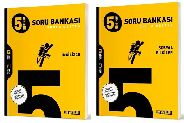 Hız 2025 5. Sınıf İngilizce + Sosyal Bilgiler Soru Seti 2 Kitap Güncel Müfredat