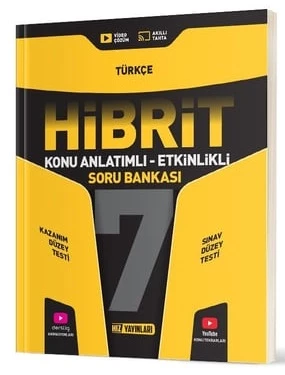 Hız Yayınları 2025 7. Sınıf Türkçe Hibrit - Konu Anlatımlı Soru Bankası