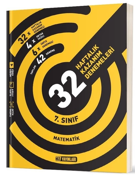 Hız Yayınları 2025 7. Sınıf Matematik 36 Haftalık Deneme