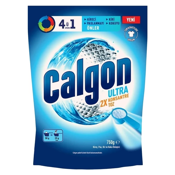 Calgon 4ü1 Arada Ultra Konsantre Toz Kireç Önleyici 750 gr