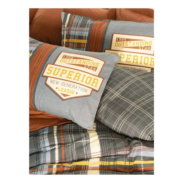 Cotton Box Masculine Çift Kişilik Nevresim Takımı Ramiro Tarçın - 2