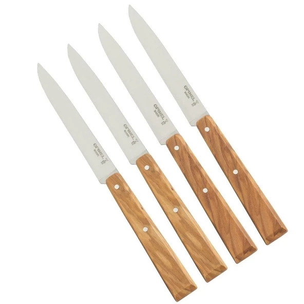 Opinel OP-001515 Bon Appetit South 4'lü Naturel Zeytin Sap Sofra Bıçağı N°125