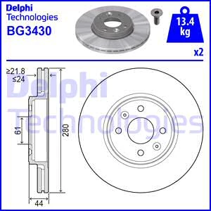 Delphi On Fren Disk 2 Adt Kangoo Megane2 Clio Laguna Captur
