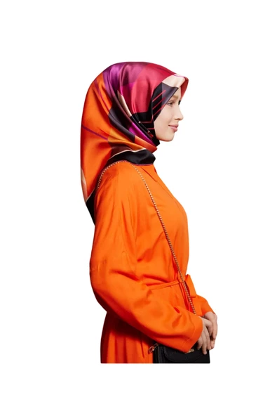ARMİNE DJ SAF İPEK EŞARP 8915D (S)  (NOSTALJİ SURA)