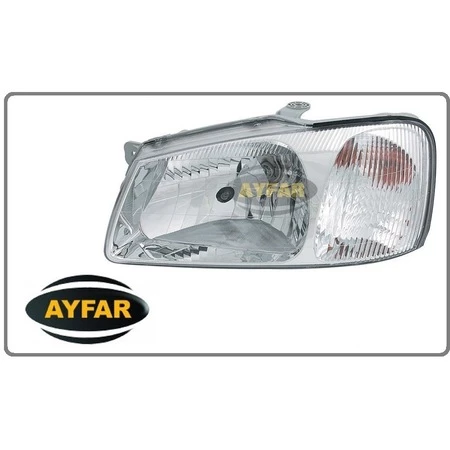 Ön Far Sol beyaz Hyundai Accent 00-02 Ayfar 9210125010 ürün görseli 1
