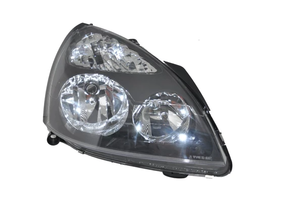 Sağ Far Elektrikli Siyah Renault Clio 01-05 tyc Ren10cl017