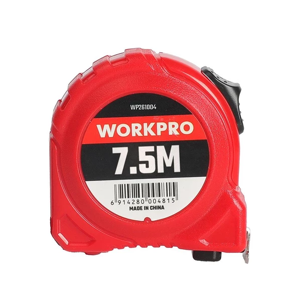 WORKPRO WP261004 7,5Mx25mm Beyaz Çelik Şerit Metre - Resim 2