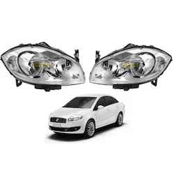 Fiat Lınea Ön Far Motorlu Takımı Sağ Sol 2 Adet Eser