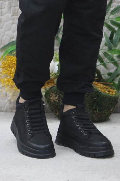 Hammer Jack 24867 Siyah Orijinal Ürün Hakiki Deri Erkek Bot - Resim 2