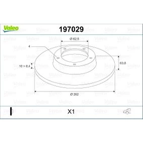 Arka Fren Disk 2 Adet Accent Era-Getz-I20-Rio Valeo 197029