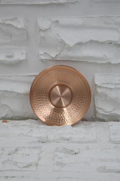 Turna Bakır Otağ El Dövme Çay Tabağı Skoç TURNA0513-4 - Resim 2