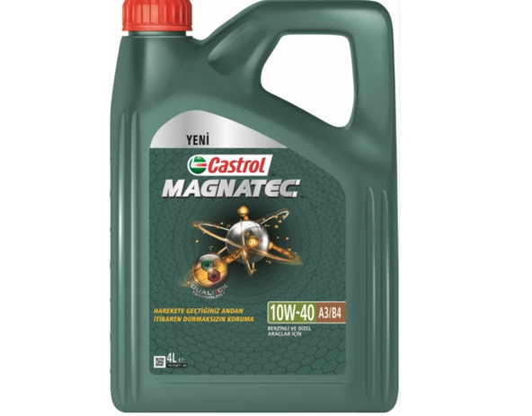 Castrol MAGNATEC 10W-40 A3 / B4 Yarı Sentetik Motor Yağı 4 L