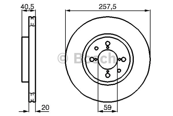 Bosch On Fren Disk 2 Adt Tempra Albea Palio Doblo Punto Bravo ürün görseli 1