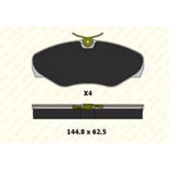 On Fren Balatası Trafic Ii Vivaro 01 Kale 2309918414 ürün görseli 1