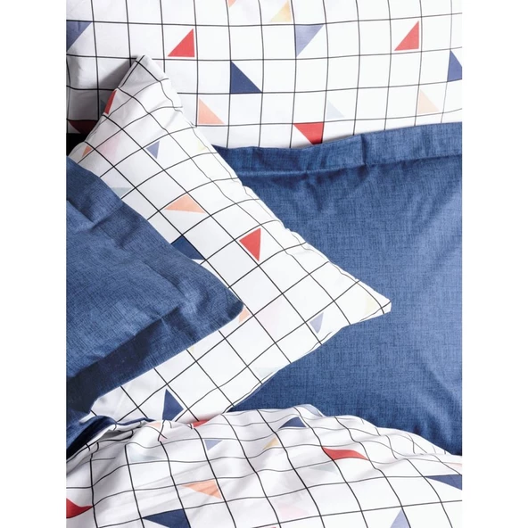 Cotton Box Minimal Tek Kişilik Nevresim Takımı Stew Mavi - 2