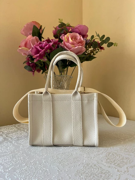 Tote Bag Deri El Ve Çapraz Kadın Çantası - 5