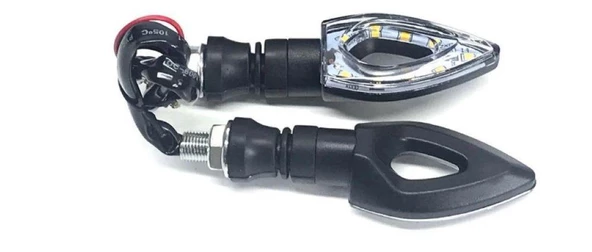 Üniversal Motosiklet Led Sinyal Üçgen Takımı Sarı - 2