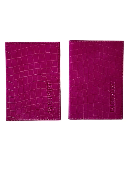 2'li Avantaj Paketi Timsah Derisi Desenli Pasaport Kılıfı - 5