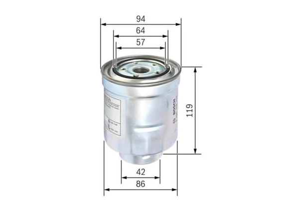 BOSCH F026402110 Mazot Filtresi Corolla 07-11 Auris 07-11 / Crv 06-07 1.4 D4D 2.0 D4D