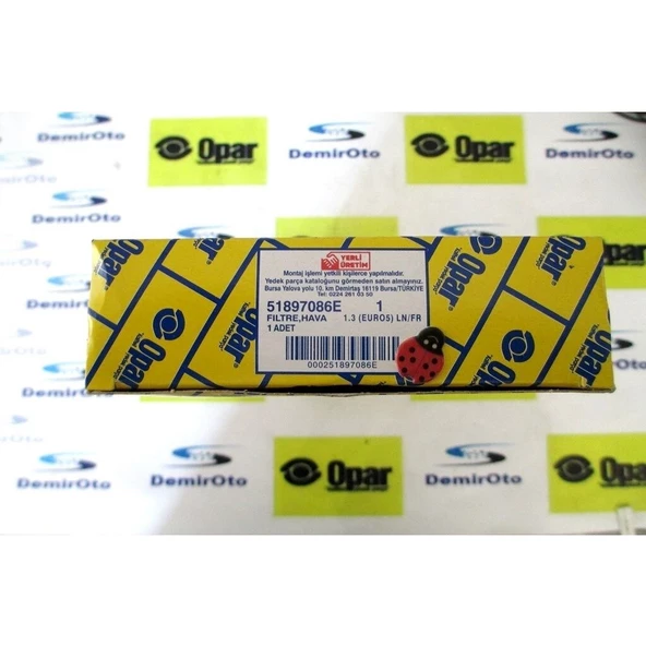 51897086E Hava Filtresi 1,3 (Euro5) Linea-Fiorino Opar 220863123 - Resim 3