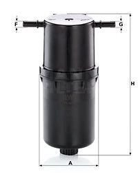 MANN WK9024 Mazot Filtresi ( Vw: Crafter 2.0Tdi 2011- ) 2H0127401 (WA251484) ürün görseli 1