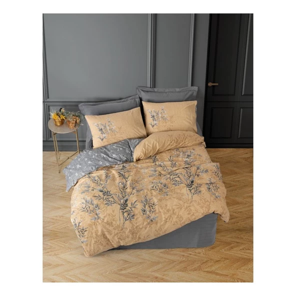 Cotton Box Rnf Tek Kişilik Nevresim Takımı Vera Gri