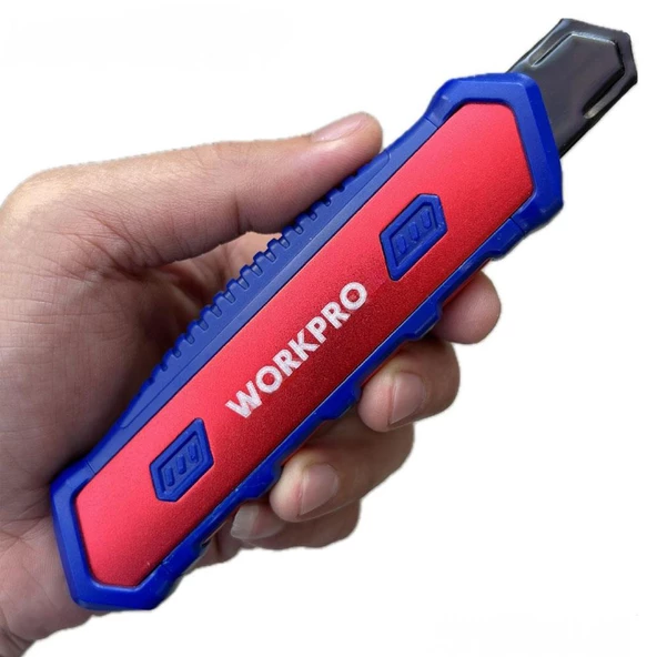WORKPRO WP212015 18MM Ağır Hizmet Alüminyum Kasa Maket Bıçağı - 5