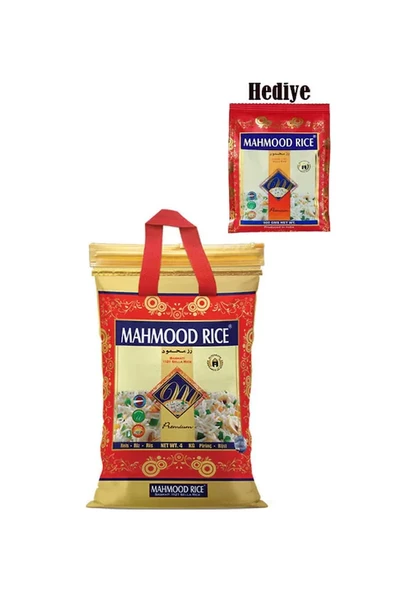 Mahmood Rice Basmati Pirinç 4 KG + Mahmood Rice Basmati Pirinç 900 G