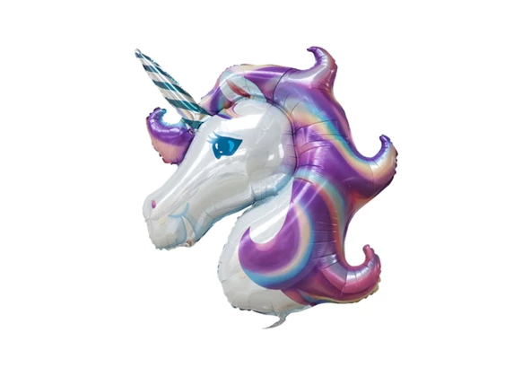 Unicorn Folyo Balon Mor 117x87 cm