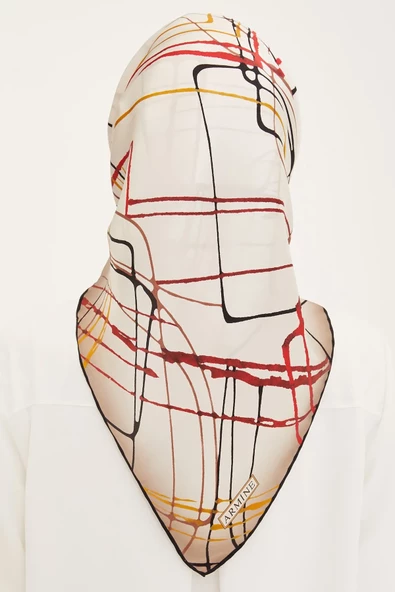 ARMİNE DJ SAF İPEK EŞARP 8948D (S)  (NOSTALJİ SURA) - 3