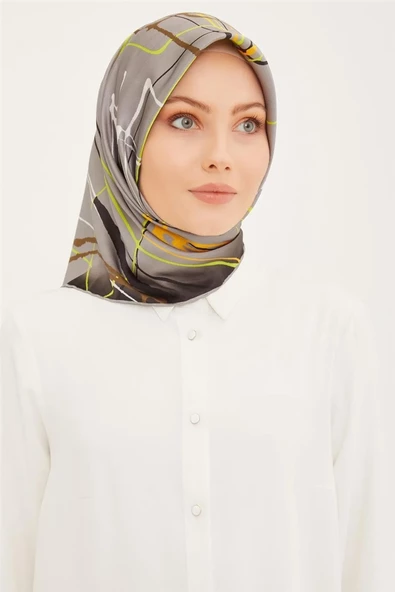 ARMİNE DJ SAF İPEK EŞARP 8948D (S)  (NOSTALJİ SURA) - 7