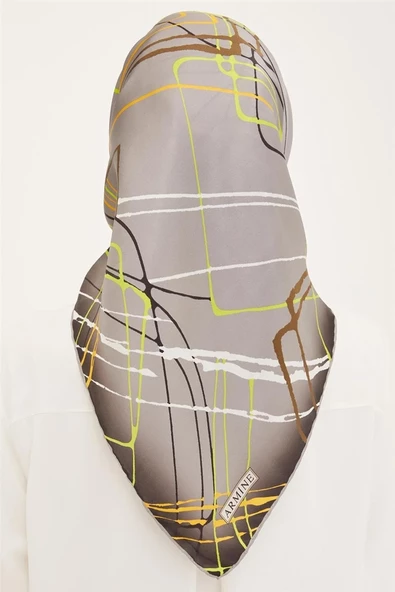 ARMİNE DJ SAF İPEK EŞARP 8948D (S)  (NOSTALJİ SURA)