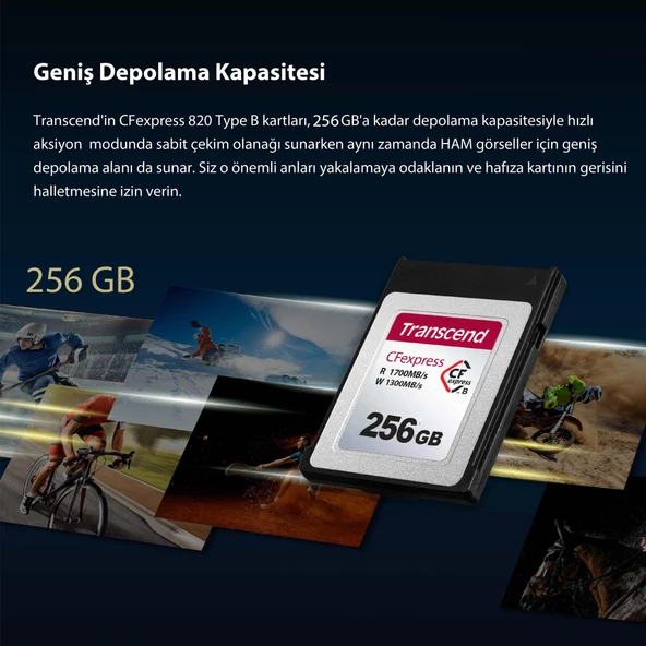Transcend TS256GCFE820 256GB CFExpress Hafıza Kartı - 4