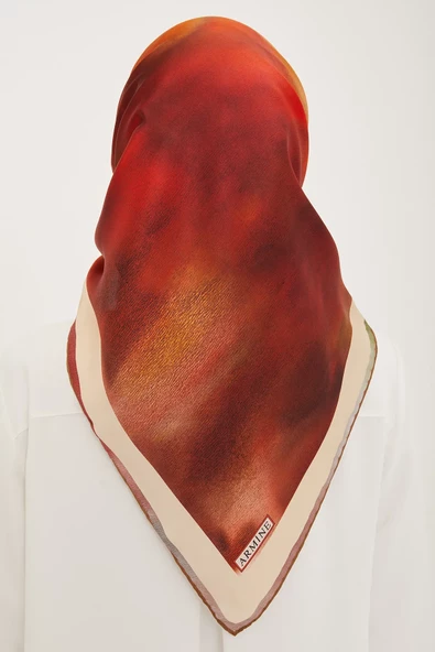 ARMİNE DJ SAF İPEK EŞARP 8927D (S)  (NOSTALJİ SURA) - 2