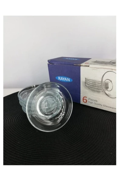 Rayan TechnaGalss Çay Tabağı 6 Lı Cam SAU-10 T.G-2022 AB004 0701