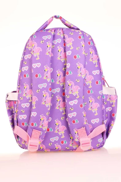 Kaukko Kıds Sırt Çantası (aynalı-taşlı Flamıngo) - Resim 3