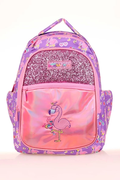 Kaukko Kıds Sırt Çantası (aynalı-taşlı Flamıngo) - Resim 2