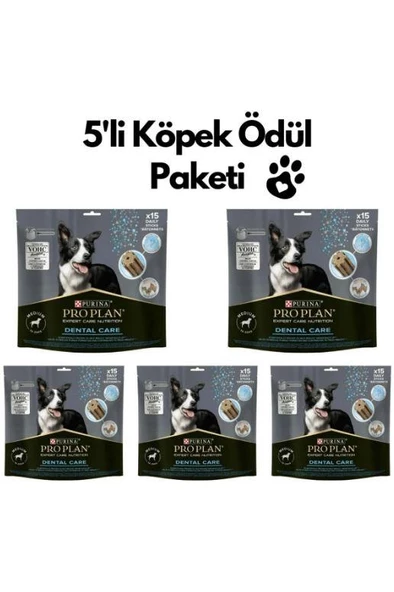Pro Plan Dental Care Orta Irk Köpek Ödül Maması 345 Gr* 5 Adet