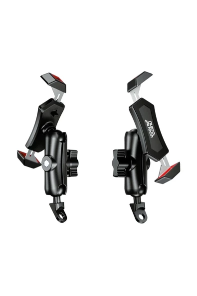 Nukrotech MLS-53 Mafsallı Ayna Bağlantılı Motosiklet Telefon Tutucu - 2