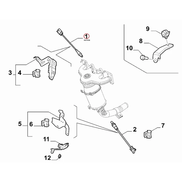 55275928 Oksijen Sensörü 1,6 Egea Mtj.-Yenidoblo-500L/X  205308943 - Resim 5