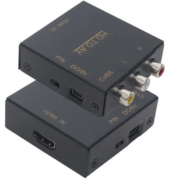Powermaster PM-33523 Metal Kasa HDMI To Rca Av Çevirici Adaptör - 4