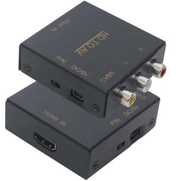 Powermaster PM-33523 Metal Kasa HDMI To Rca Av Çevirici Adaptör - 6